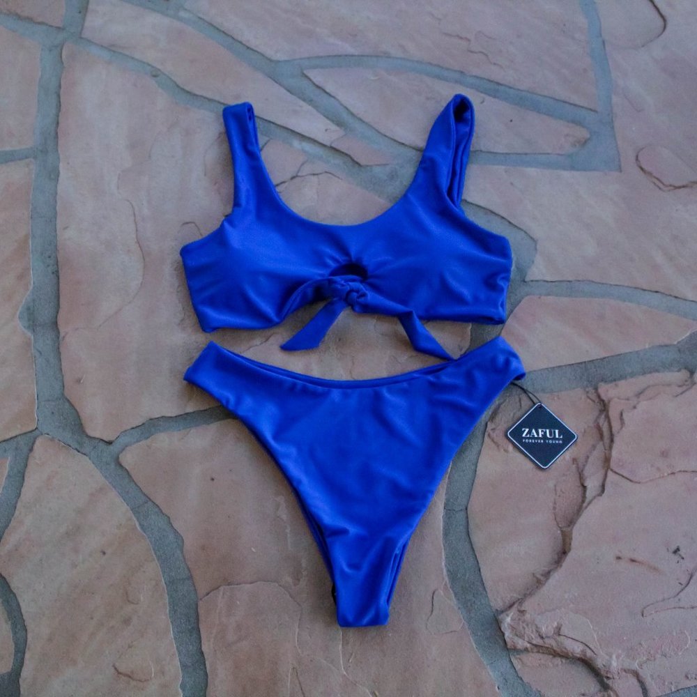 NWT ZAFUL Blue Bikini